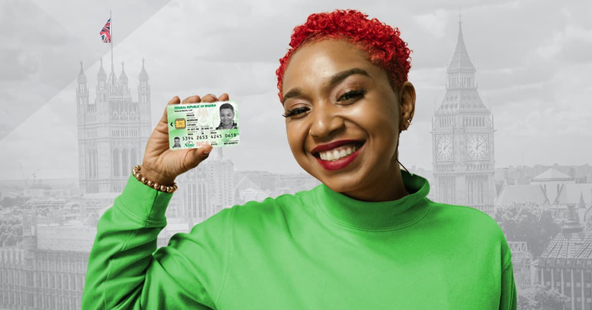 Illustration explaining Nigeria's NIN registration process